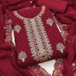 HE VAHLA Embroidered Unstitched Dress Material-picture-23