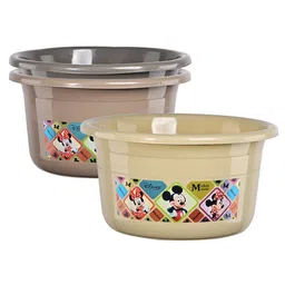 Kuber Industries Beige & Brown 3 piece Abstract Plastic Bath Accessories Set-picture-30