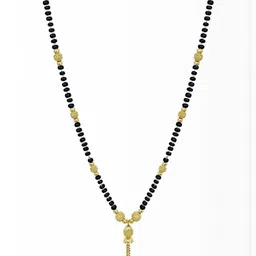 Bhanu diam Gold-Plated Brass Mangalsutra image 3