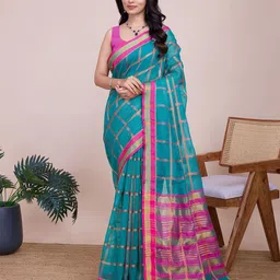 KALINI Woven Design Zari Chanderi Saree-picture-36