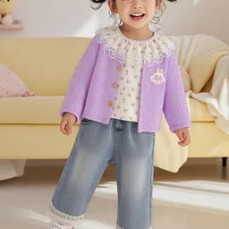 LULU & SKY Girls Printed T-shirt with Trousers-picture-54