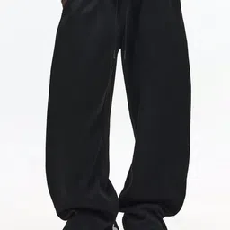 dockstreet Men Relaxed Fit Textured Mid Rise Pure Cotton Track Pants-picture-12