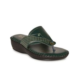 BIG BIRD Women Textured PU Wedge Sandals-picture-7