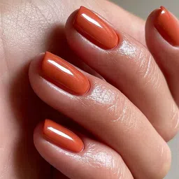 gabbu High Shine Premium Quality Long Lasting Nail Polish For Women Nails ORANGE image 2