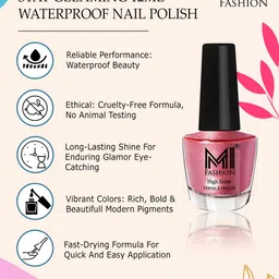 MI FASHION Vernis A Ongles Set Of 3 Bang On High Shine Long Stay Nail Polishes 12ml each image 2