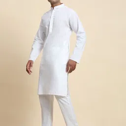 Moda Rapido Men Regular Pure Cotton Kurta with Pyjamas image 5