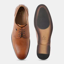 Arrow Men Textured Leather Formal Derbys image 4