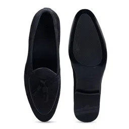 ROSSO BRUNELLO Men Leather Formal Tassel Loafers image 3