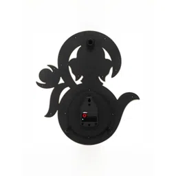 Attractionz Brown & White Round Shaped Contemporary Analogue Wall Clock image 4