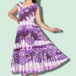 tankavis Women Gown Purple Knee Length Dress-picture-24