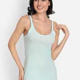 T.T. Pearl Pack Of 4 Pure Cotton Non-Padded Longline Camisoles image 4