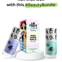 Elitty Set of 2 Mad Over Nails Low Key Nail Polishes 6 ml Each - Planet Her & Meta Verse image 4