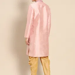 Amodh by Kisah Mandarin Collar Cotton Straight Regular Kurta image 4