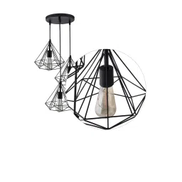 homesake Jane Black Metal Cluster Hanging Light image 4