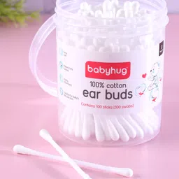 Babyhug Cotton Buds - 100 Pieces (Product Packaging May Vary)-image-2