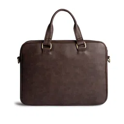 Gauge Machine 16" Brown Laptop Bag with Detachable Strap image 4