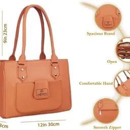 lazzaroo Women Tan, Pink Shoulder Bag image 2