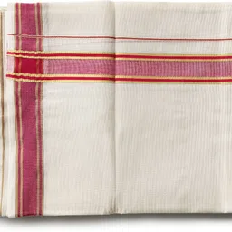 Vairavaa Tex VT 4197 Cream Dhoti For Men Solid Men Dhoti image 2