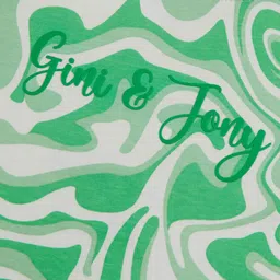 Gini and Jony Print Cotton Three Quarter Top image 3