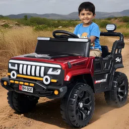 trenzo Kids 4x4 Motor Hummer Jeep | Manual & Remote Control Car Battery Operated Ride On-picture-23