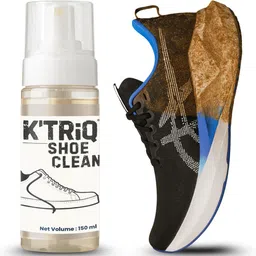 K'TRiQ Shoe cleaner| Removes stains from white shoes|Deep action shoes cleaner foaming Canvas, Leather, Patent Leather, Sports, Nubuck, Velour, Synthetic Leather, Suede Shoe Cleaner image 1