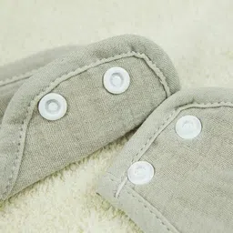 navvi Muslin Petal Baby Bibs Bandana Drool Feeding Bib 100% Cotton (Pack of 2) image 3