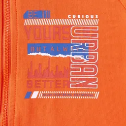 Cub McPaws Boys Orange Hooded Sweatshirt image 4