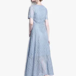 JC Collection Blue Maxi Dress image 4