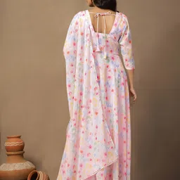 FASHION DREAM Printed Georgette Maxi Dress image 4