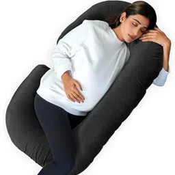 winx ultra soft C shaped Polyester Fibre Solid Pregnancy Pillow Pack of 1-picture-42