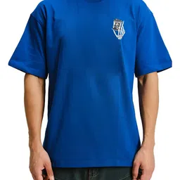 BDSQUARE Men Printed Drop-Shoulder Sleeves Pockets T-shirt image 4