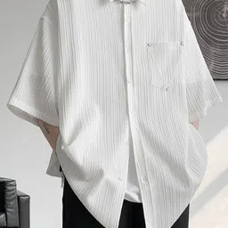 KPOP Short Sleeves Spread Collar Casual Shirt-picture-24