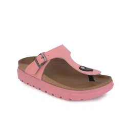 Mast & Harbour Women T-Strap Flats With Buckles image 5