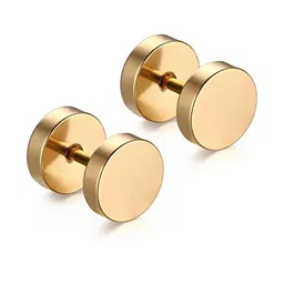 shobhram Unisex Gold Earrings image 1
