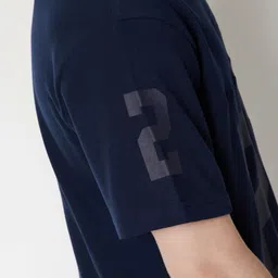 max Men Typography Printed Round Neck Pure Cotton Oversized T-shirt image 5