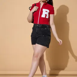 Noh.Voh - SASSAFRAS Kids Girls Washed Denim Denim Shorts image 3