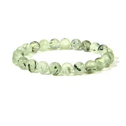 EDMIRIA Unisex Green Prehnite Beads Elasticated Slip-On Bracelet-picture-28