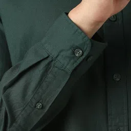 Van Heusen Sport Button-Down Collar Slim Fit Pure Cotton Shirt image 3