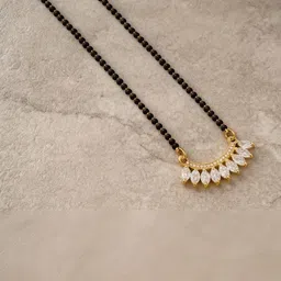 VIEN Gold-Plated Zircon Mangalsutra image 4