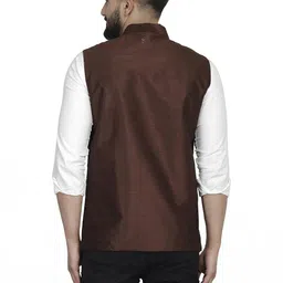B BEN Sleeveless Self Design Men Jacket () image 4