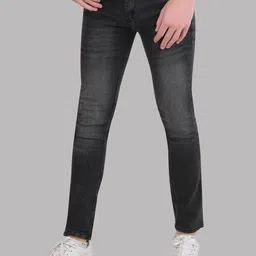 LINARIA Men Classic Slim Fit Low Distress Heavy Fade Jeans-image-12