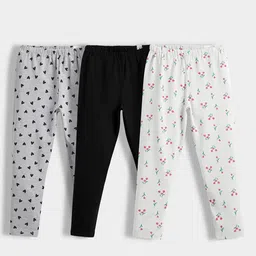 Orange Sugar Girls Pack Of 3 Printed Ankle-Length Leggings-picture-16