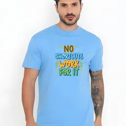 KaamBhari Graphic Printed Round Neck Pure Cotton Regular Fit T-shirt-picture-23