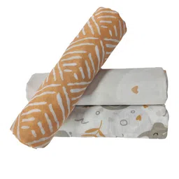 Trance Home Linen Set Of 3 Super Soft Cotton Malmal Swaddle Cloth image 5