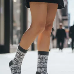 Cdeck Women Patterned Pure Woollen Socks-picture-10