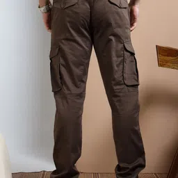 RIGS AND RAGS Men Solid Original Easy Wash Cargo Trousers image 2