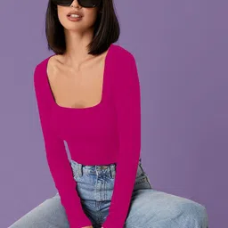 Maheshvi Square Neck Long Sleeves Top image 4