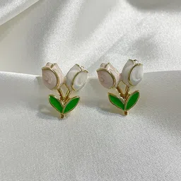 KRENOZ Floral Studs Earrings-picture-26