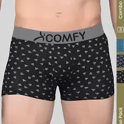 AMUL COMFY Men Pack of 3 Printed Cotton Trunk-picture-36