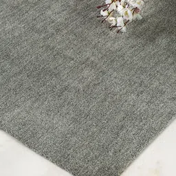 DDecor Grey Solid Anti-Skid Polyester Carpet image 5